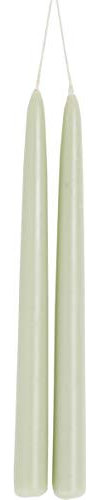 IHR Stabkerze, 24 cm, Salbeigrün, nicht parfümiert, 2 Stück, ca. 6 Stunden Brenndauer