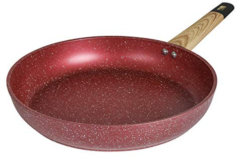Art of Cooking 12 Granite Nonstick Frying Pan Omelet Skillet Cookware (Induction Compatible) (Canyon Red)