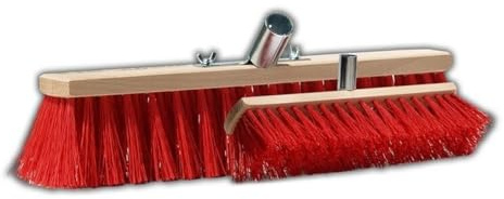 Kolor Straßenbesen Industriebesen Kehrbesen, wählbare Breiten Gartenbesen, Besen für Straßen, Draußen, Hof & Garten, PVC Borsten, Metall-Stielhalter verschraubt (100 cm ohne Stiel)