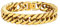 PROSTEEL Bracciale Uomo a Catena Cubana Grossa Robusta Bracciale Acciaio Dorato, Acciaio Inossidabile Placcato Oro 18K, Lunghezza 19 cm, Larghezza 12 mm, Oro, con Confezione