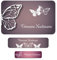 50 x personalisierte Namensaufkleber Sticker mit Wunschname Klebeetiketten zum Markieren Stifte Hefte mit Kinder Name Schule Kindergarten Aufkleber Set (16 Schmetterling)