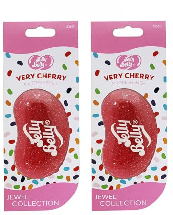 Jelly Belly A1967 Lufterfrischer, Erdbeermarmelade, 3D-Gel, 2 Stück