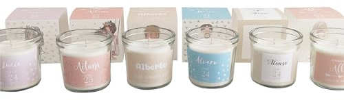 Set 2 Velas Aromáticas Primera Comunión, Vaso Vela Personalizable