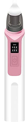 Aspiratore nasale elettrico per bambini, ricaricabile tramite USB, potente pulitore per il naso con 6 livelli di aspirazione, 2 punte in silicone, detergente per il naso del bambino per neonati,