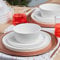 Karaca Salvare New Bone Service de vaisselle pour 6, 18 pieces, Assiettes et bols, Service de vaisselle, Gris, Rond, Service combiné, Vaisselle en porcelaine blanche, Vaisselle quotidienne et spéciale