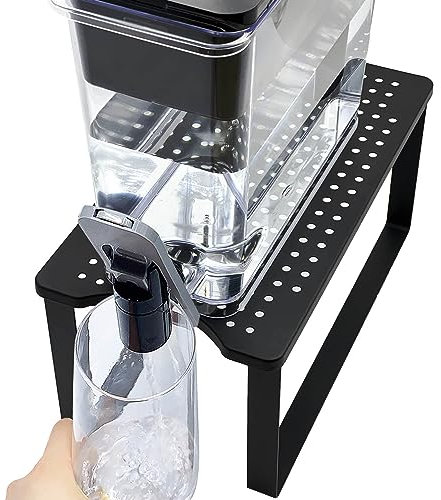 Water Filter Stand-Metal for Brita Water Dispenser Stand for Countertop Compatible with Zero Water & Pur Water Filter Drink Dispense for Fridge with Spigot & Beverage Dispenser with Stand Only