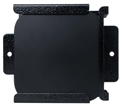 shinar Soporte de pared de metal compatible con Apple TV 4K 2022 y 4 K. Ahorra espacio y es sencillo. Sin pérdida de señal con fijaciones. Instalación con gestión térmica