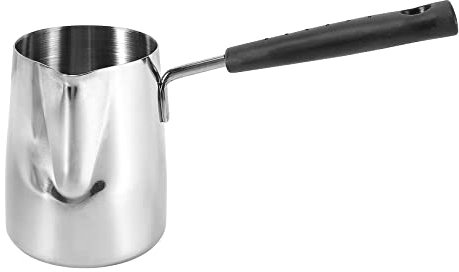 Giyofom Edelstahl Butter- und Kaffee WäRmer, TüRkische Kaffee, Mini Butter Schmelz Tiegel und Milch mit Ausguss - (350 Ml)
