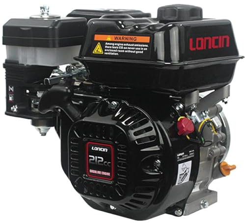 Generico 7 HP LONCIN G210 FL Motore Benzina Albero 4 Tempi Conico 23 Mm