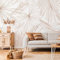 99 DECO Papier Peint Panoramique Floral Terracotta - L336xH270cm