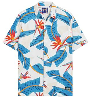 Superdry Herren Hawaiian Shirt R1-S/S Hemd (M), Optisches Paradies, XXL