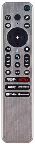 VINABTY Remplacement de la télécommande vocale RMF-TX910U Convient pour Sony A80L A83L A84L A95L 4K Smart TV XR-65A95L XR-77A95L XR-55A95L XR-65X95L XR-75X95L XR-85X95L XR-55A83L XR-55A84L XR-65A83L