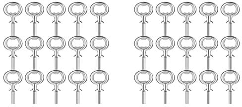 Aposous 30Pcs Christmas Bottle Opener Bottle Opener DIY Craft Beer Bottle Opener Blank Bottle Opener for Wood Turning Project,Et