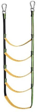 Boat Boarding Ladder, Boat Rope Ladder 5 Steps Marine Rope Ladder Extension Portable Swim Ladder for Sailboat Canoeing