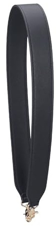 60cm Kurz Taschengurt, Damen PU Leder Trageriemen Tragegurt Taschengriff mit Karabinerhaken Taschenhenkel Schulterriemen Schultergurt Ersatz Geldbörse Riemen für Taschen Handtaschen - -Schwarz