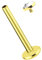 Modern Nature Piercing-Schmuck Titan Labret Stecker, 1,2 x 5 mm mit Innengewinde und Steinplatte in 2,5 mm, Gold