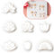 Bofanze 7 Pcs Geometrisch Blume Clay Ohrring Ausstecher Plastic Clay Cutters Tonohrringschneider Clay Ohrringausstecher Gemischt Flower Ausstecher für Ohrringe und andere Bastelarbeiten weiß