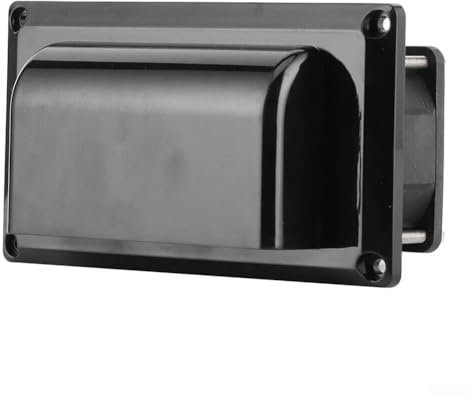 Ventilador de escape de ventilación, ventilador de ventilación lateral, ventilador de escape lateral de 12 V, extractor de caravana, para caravana, remolque, barco, yate marino (negro)