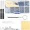 500 PCS Eyeglass Repair Tool Set - Glasses Repair Kit with Screws, Nose Pads, Screwdriver & Tweezers, Complete Eyewear Fixing Kit with Compact Storage