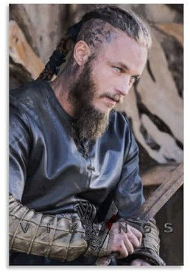 EGLOBICH Ragnar Vikings TV-Show-Poster, Wandkunst, dekoratives ästhetisches Leinwandposter, 60 x 90 cm, ungerahmt, Ragnar Vikings