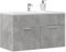 Gecheer Mobile Lavabo Bagno Grigio Cemento 90x38,5x46 cm Multistrato,Mobile Bagno Mobile Base per lavabo,Mobiletto da Bagno,Armadietto Sottolavabo Mobiletto sotto Lavandino per Bagno,P856214