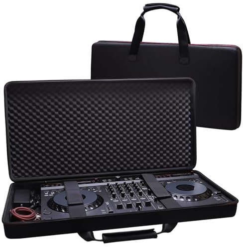 LTGEM DJ Controller Bag Case Compatible with Pioneer DJ DDJ-1000, DDJ-FLX10, DJ DDJ-REV7, DDJ-REV5, DDJ-FLX6-GT, DDJ-1000SRT, AlphaTheta DDJ-GRV6, RANE FOUR DJ Controller (Outside: 33.7x16.5x5.7)