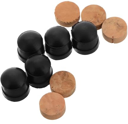 Trumpet Valve Repair Kit Trombone Slide Rubber End Bumper with 10pcs | Wood and Rubber Parts Easy Installation Leak Prevention and Wear Resistance for Trombone and Trumpet