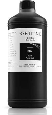 LXfOtG 1000 ml wasserdichte Pigmenttinte kompatibel mit P6000 P7000 P8000 P9000 P6080 P7080 P8080 P9080 Tintenstrahldrucker in 11 Farben erhältlich(Photo Black)
