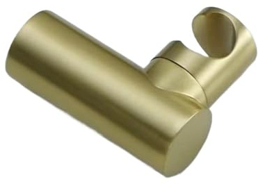 Gunmetal Shower Holder Handheld Shower Support Wall Mounted Sprayer Shower Bracket Bathroom Brass Accessories Screw Install(Brushed Gold)
