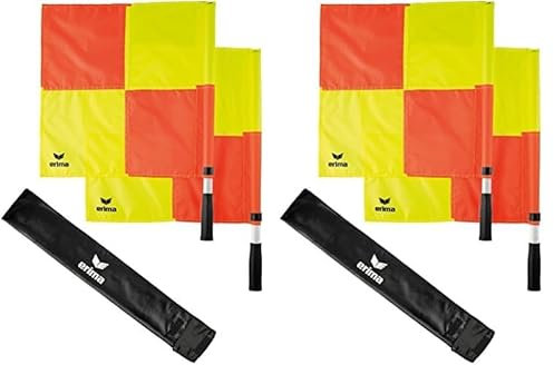 Erima Schiedsrichter Fahnen, Gelb/Rot (Packung mit 2)