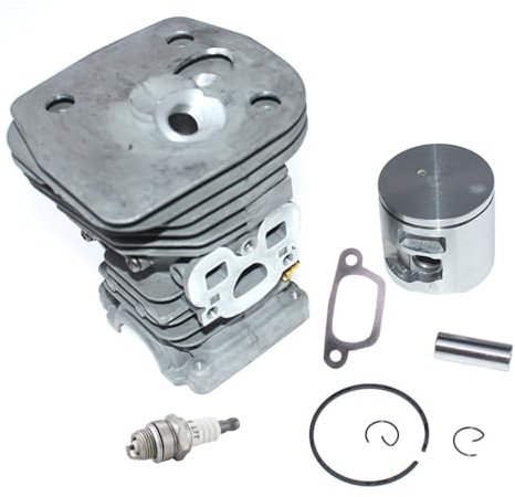 BEUAOCK Kit de pistón de Cilindro de 47 mm Compatible con Husqvarna 455, 455 Rancher, 455E, 460, 460 Rancher. Compatible con Motosierra Jonsered CS2255. Número de Pieza 537320402 y 537320501.