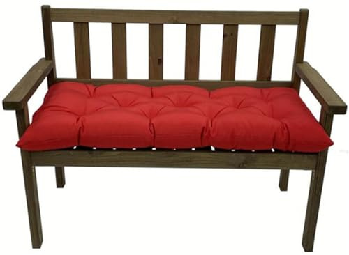 UWOBTN Wasserdicht Garten Bankkissen 2/3-Sitzer Outdoor Bankauflage 130x50cm Loungekissen Sitzpolster Auflage 8cm Dicke Rrutschfeste Sitzkissen für Bänke/Gartenbank(Color11)
