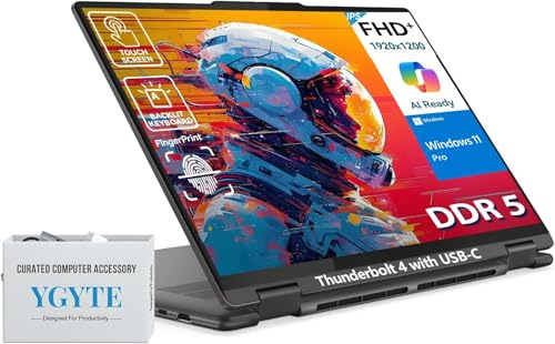 Lenovo Yoga 7i Écran tactile 2 en 1 pour ordinateur portable 16 FHD+ 360 pliable écran tactile convertible, Intel Core Ultra 7, Windows 11, 16 Go de RAM DDR5 1 To SSD, rétroéclairé 10 touches
