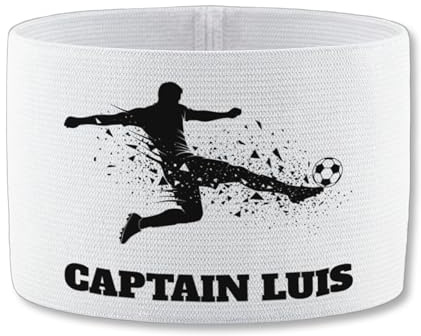 SR Teamsports Jako Kapitänsbinde personalisiert Captain Name Fußballer | Training, Geschenk, Fußballfan, Fanartikel, elastisch