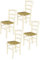 t m c s Tommychairs - Set 4 sillas Venice para Cocina y Comedor, Estructura en Madera de Haya Color anilina Blanca y Asiento en Paja