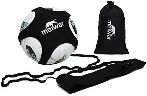 meiwar Solo Fussballtrainer - Fussball Training Zubehör I Kicktrainer für Erwachsene und Kinder