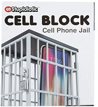 Stupidiotic Handy-Gefäß mit Schloss und Schlüssel, hält bis zu 6 Geräte oder Smartphones