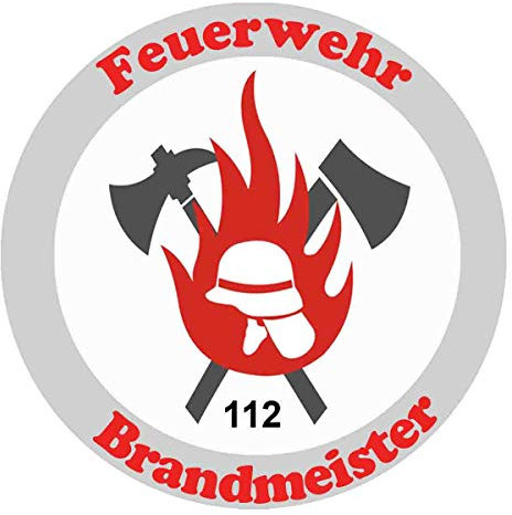 Firlefantastisch Textilaufkleber Feuerwehr Durchmesser 5cm