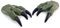 Ulalaza 1 Paar Dinosaurier-Klauen, Dino, Cosplay, Pfotenhandschuhe, Kostümzubehör für Velociraptor, Rollenspiel, Partyzubehör