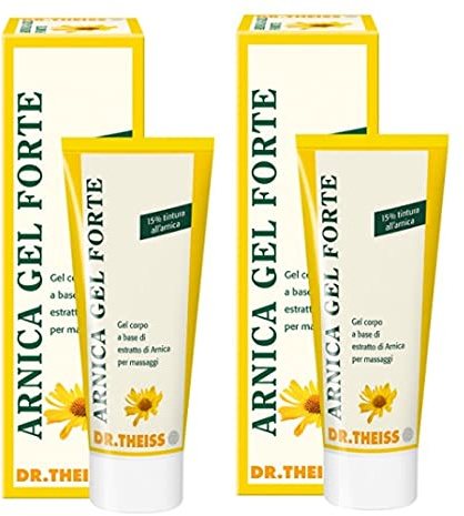 2 Confezioni di Dr.Theiss Arnica Gel Forte Tubo da 100 Ml Naturwaren