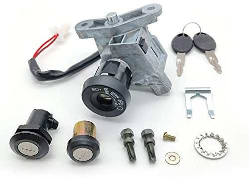 POLIPARTS Kit Serrature Blocchetto Quadro Chiavi Avviamento Completo per SH Scoopy Iniezione 125-150cc anno 2005-2006-2007-2008