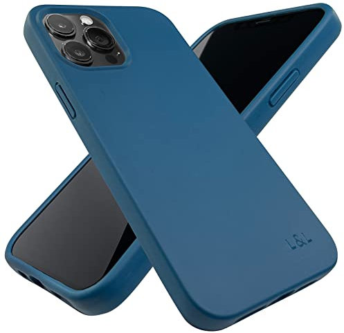 LOAM & LORE Biodegradable Phone Case for iPhone 13 Pro, Plastic Free Eco Friendly Phone Case, Plant Based Compostable iPhone 13 Pro Case, Premium Zero-Waste Phone Cover (Deep Blue)