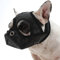 ACSUZ Maulkörbe Für Haustiere Verstellbar Atmungsaktiv Anti Bell Biss Für Französische Bulldogge Mops Trainingshalsband Haustier Verhindern Bellen,Schwarz,S