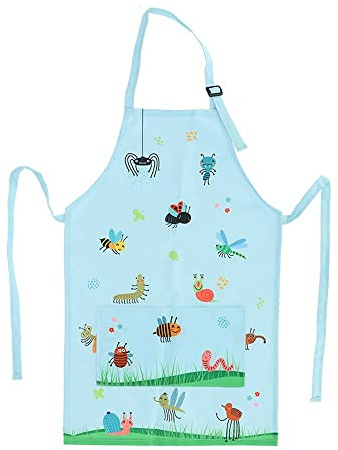 Rivanto® Kinder Gartenschürze Insekten Polyester/PP, 34,5 x 56,5 cm, Bunt, Gärtner Schürze für Mädchen und Jungen