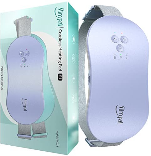 Slimpal Wärmegürtel Periode, Kabellos Perioden Wärmegürtel Elektrisches Heizkissen USB Tragbares Heizkissen mit Menstruations Wärmegürtel für die Zeit, Geschenke für Frauen und Mädchen, Lila