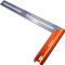 Presch Squadra da falegname 400mm - Grande - Include calibro di marcatura antiruggine (40cm), livella a bolla e punta di marcatura - 90° e 45° - Squadra falegnameria, Squadra da carpentiere