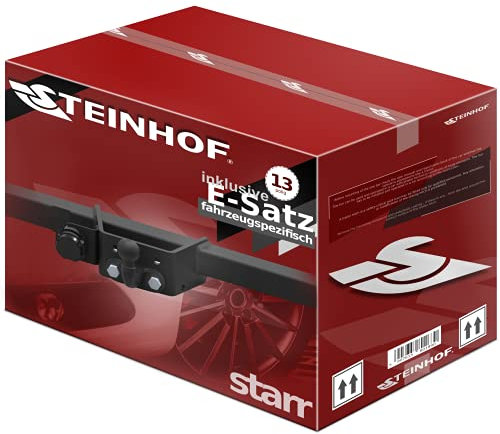 STEINHOF Anhängerkupplung starr kompatibel mit Renault Trafic JG-FG III Kastenwagen/Minibus 09.2014-01.2019 + 13-pol fahrzeugspezifischer Elektrosatz