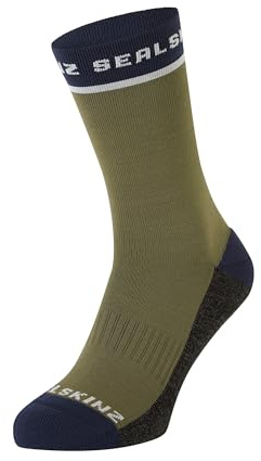 SEALSKINZ Mittellange Unisex-Aktivsocke Foxley Aktivsocke, mittellang, olivgrün, S