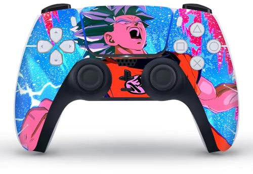 Vinyl-Aufkleber für PS5-Controller (für eine Fernbedienung) (Goku)