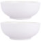 WOPPLXY 2 PCS Large Salad Bowl, 1400ML Porcelain Big White Serving Bowl Cereal Bowl, 8 Inch Ceramic Solid Pho Soup Bowl Serving Dishes Breakfast Bowl